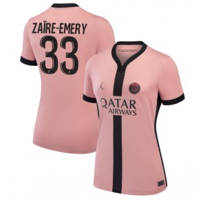 Paris Saint-Germain Warren Zaire-Emery #33 Tredje Tröja Dam 2024-25 Kortärmad